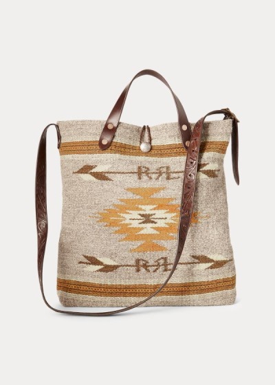 Sacolas Ralph Lauren Handwoven Southwestern Mulher 64510-NRJT